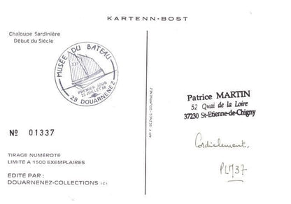 Musee Du Bateau French Sailing Ship Yacht First Day Cover Postcard