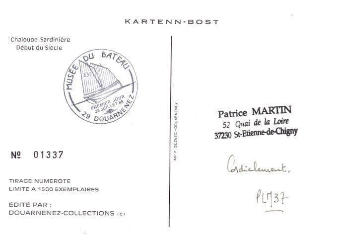 Musee Du Bateau French Sailing Ship Yacht First Day Cover Postcard