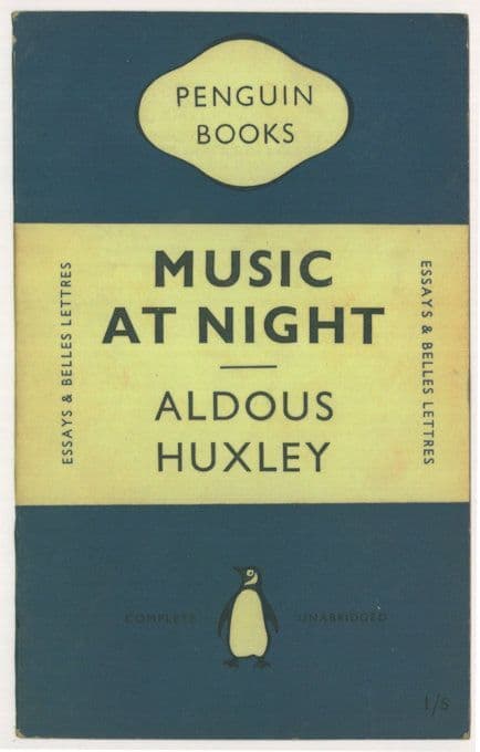 Music At Night Aldous Huxley 1950 Book Postcard