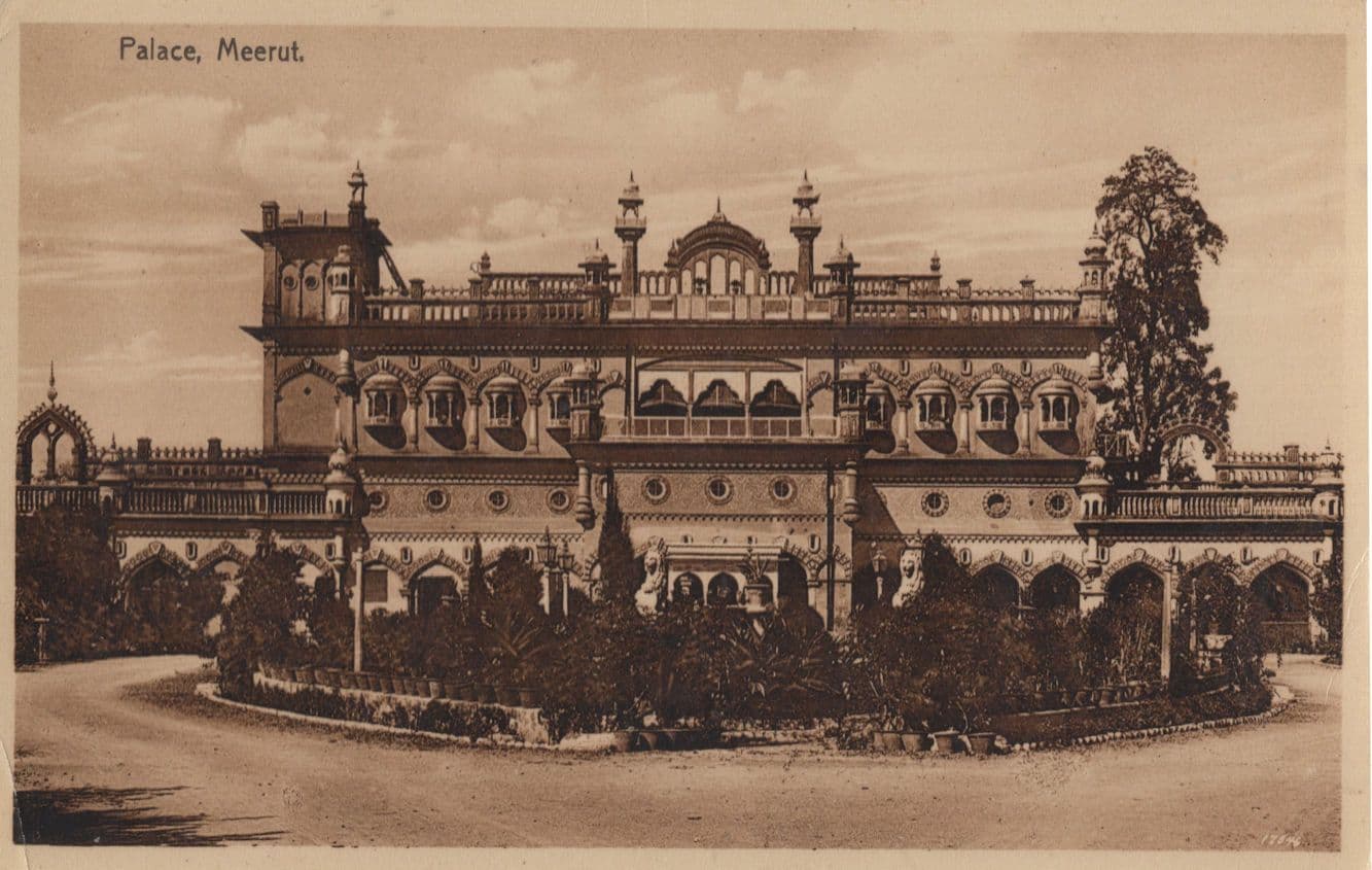 Mustafa Castle Palace Meerut India Moorli Dhur Old Postcard