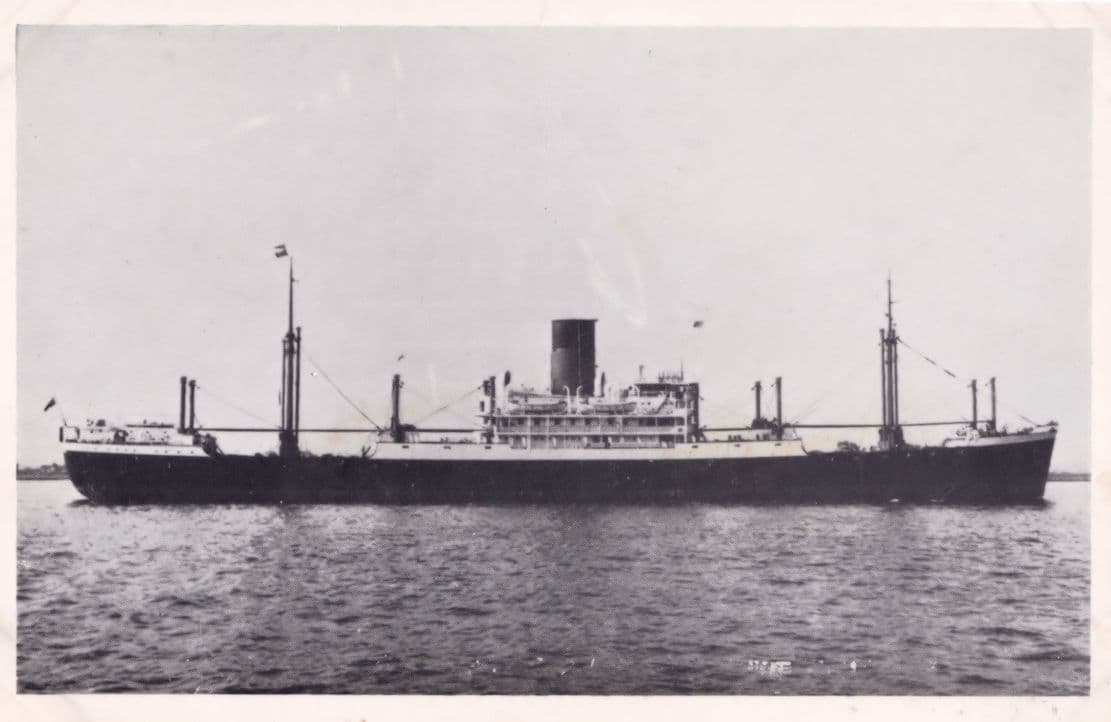 MV Denbighshire Glen Line Ship Plain Back Postcard Photocard