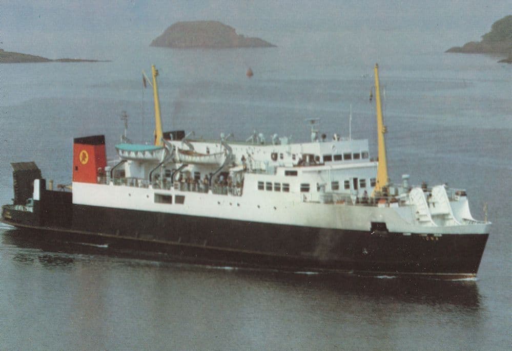 MV Iona Scottish Ferry Ship Postcard
