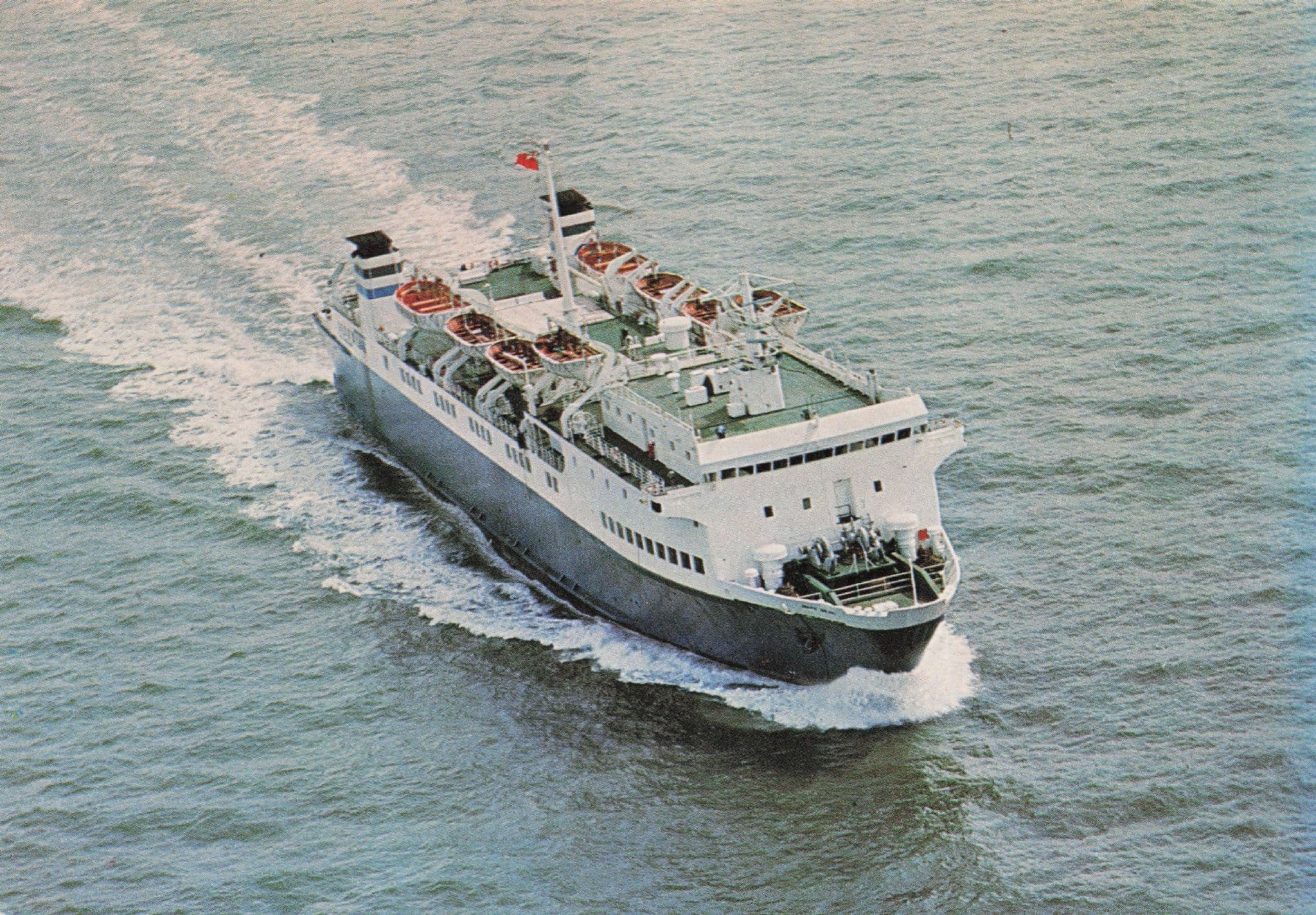 MV Manx Viking 1981 Election Art Douglas Ship Posted On Board Postcard