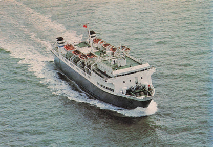 MV Manx Viking Line Ship 1981 Douglas Posted On Board Postcard