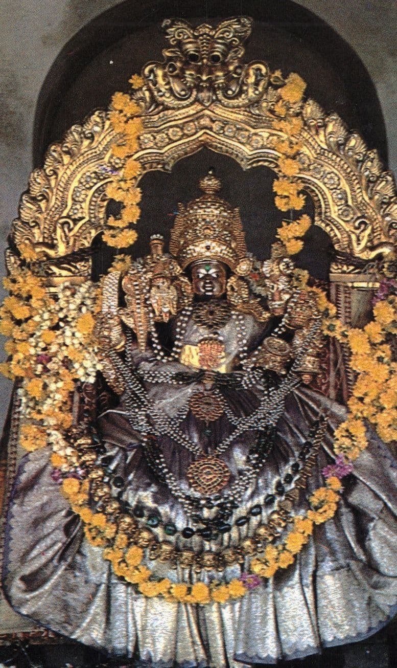 Mysore Godess Chamundeswari On Chamundi Hill Postcard
