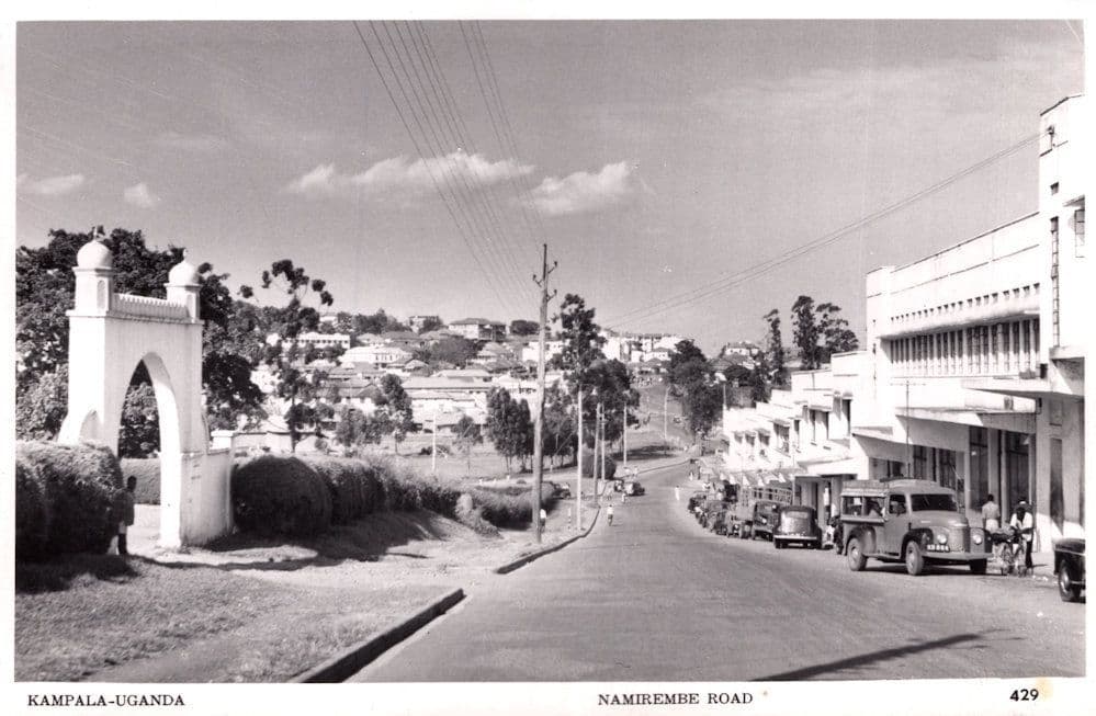 Namirembe Road Kampala Antique Real Photo Postcard
