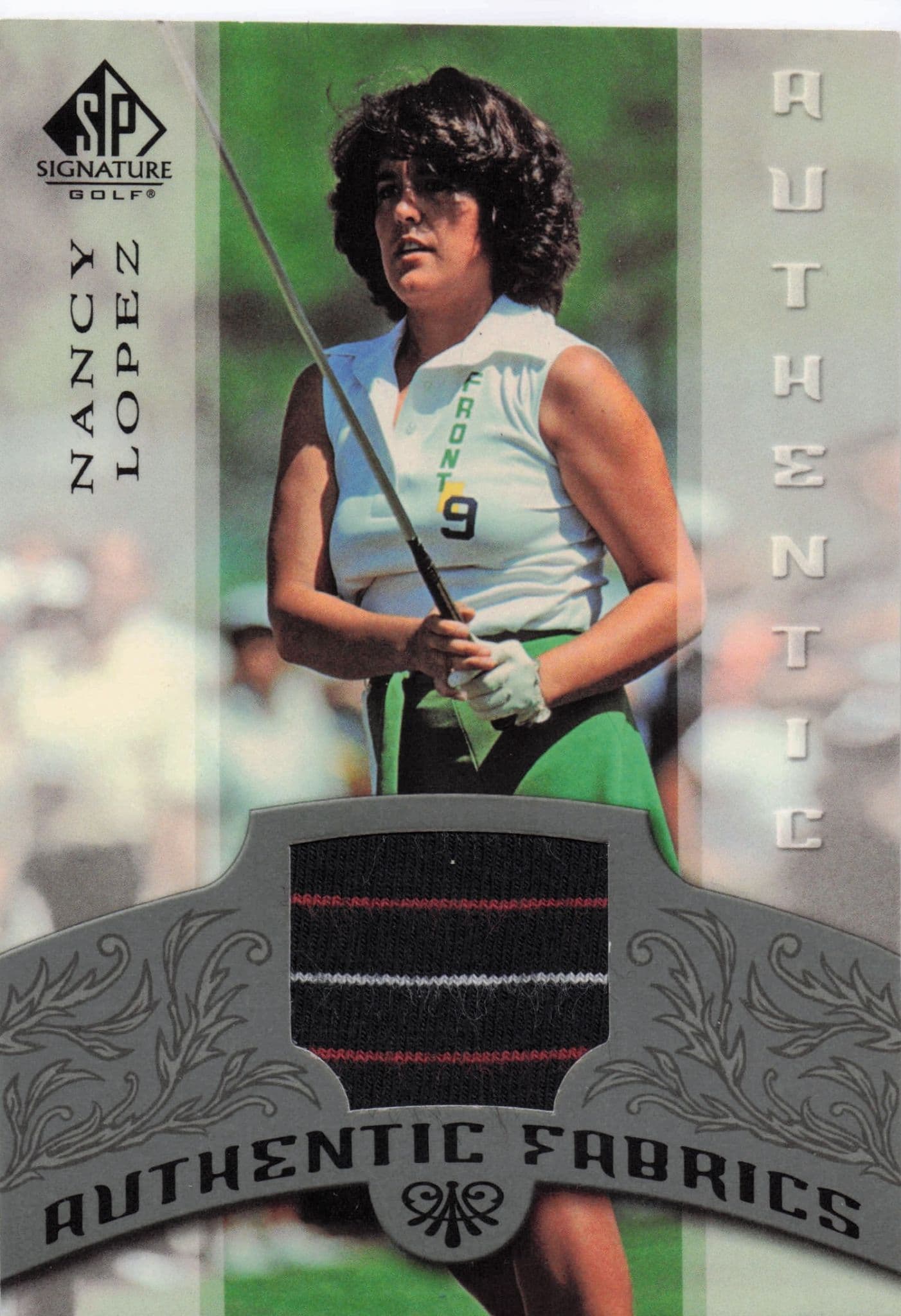Nancy Lopez Authentic Fabrics 2005 SP Golf Upper Deck Worn Shirt Card