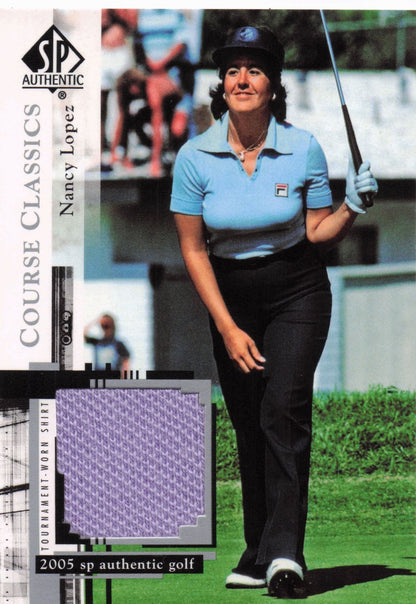 Nancy Lopez Course Classics 2005 Golf SP Upper Deck Worn Shirt Card