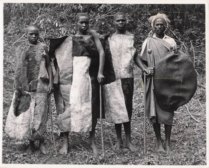 Nandi Men After Circumcision Ceremony Kenya African Old 10x8 Photo