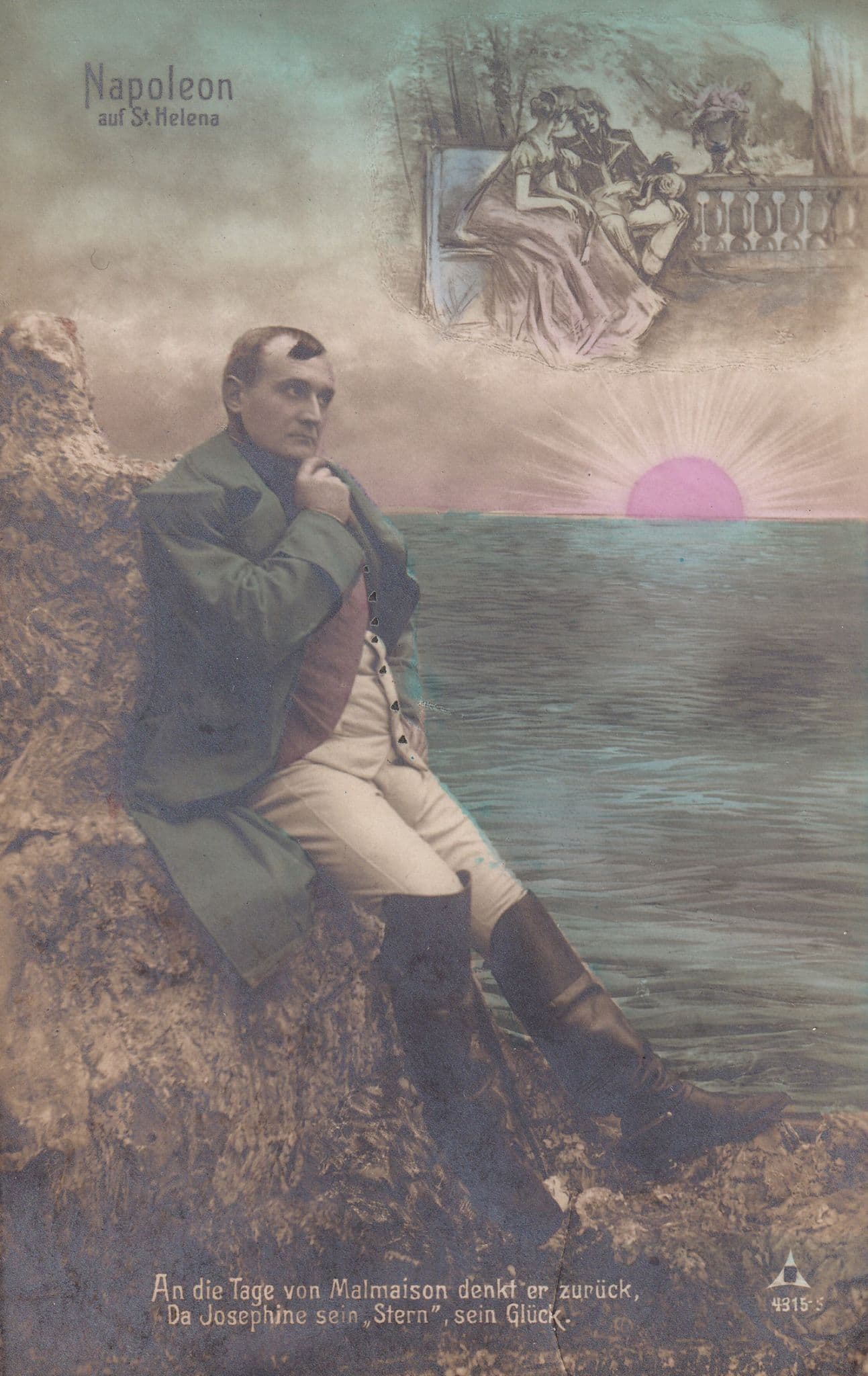 Napoleon St Helena Antique French Postcard