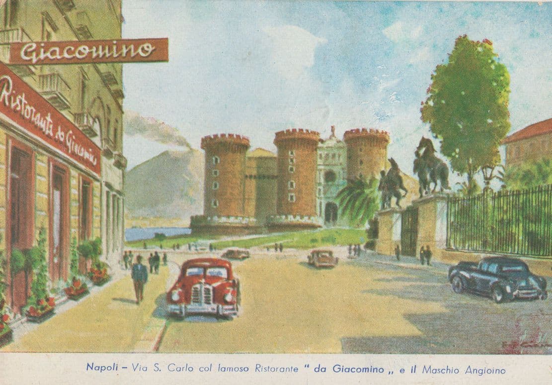 Napoli Via S. Carlo Restaurant Ristorante Da Giacomino Italy Postcard