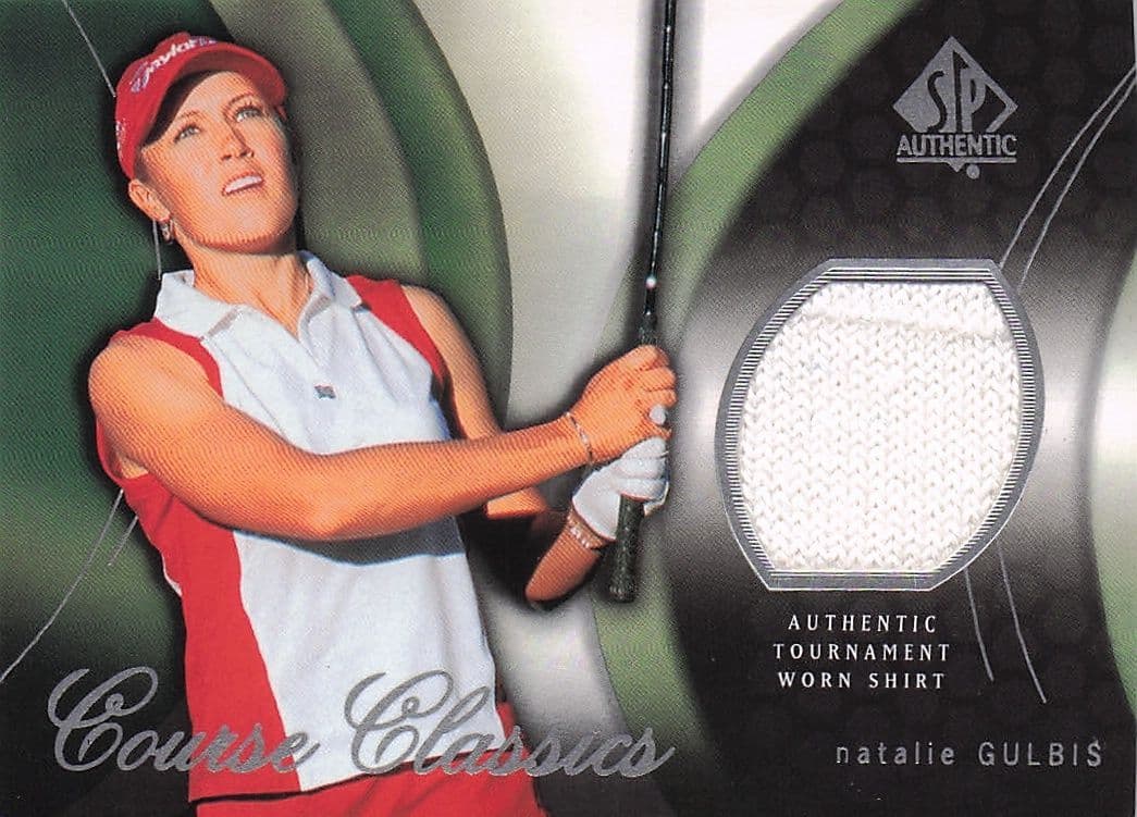 Natalie Gulbis Course Classics 2004 Authentic Tournament Upper Deck Golf Shirt Card