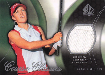 Natalie Gulbis Course Classics 2004 Authentic Tournament Upper Deck Golf Shirt Card