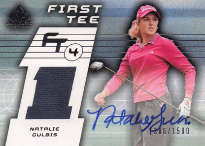 Natalie Gulbis First Tee SP 2003 Golf Hand Signed Worn PGA Shirt Card
