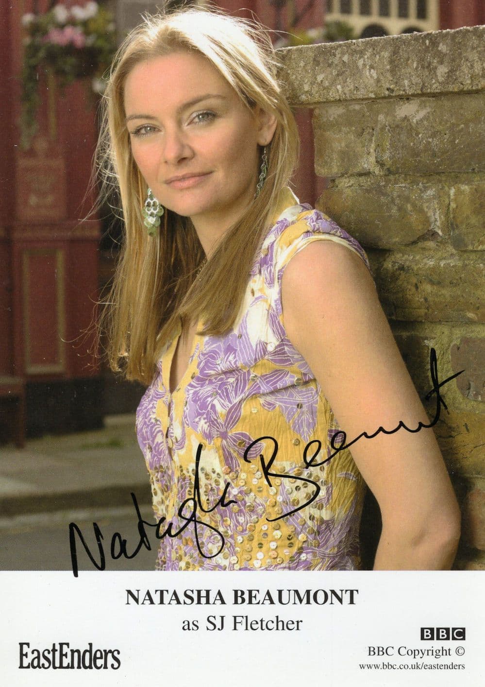 Natasha Beaumont Eastenders Undedicated Hand Signed Cast Card Photo