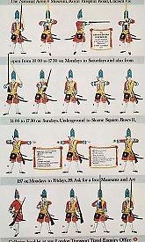 National Army Museum Chelsea London Transport Poster Rare Advertising Postcard