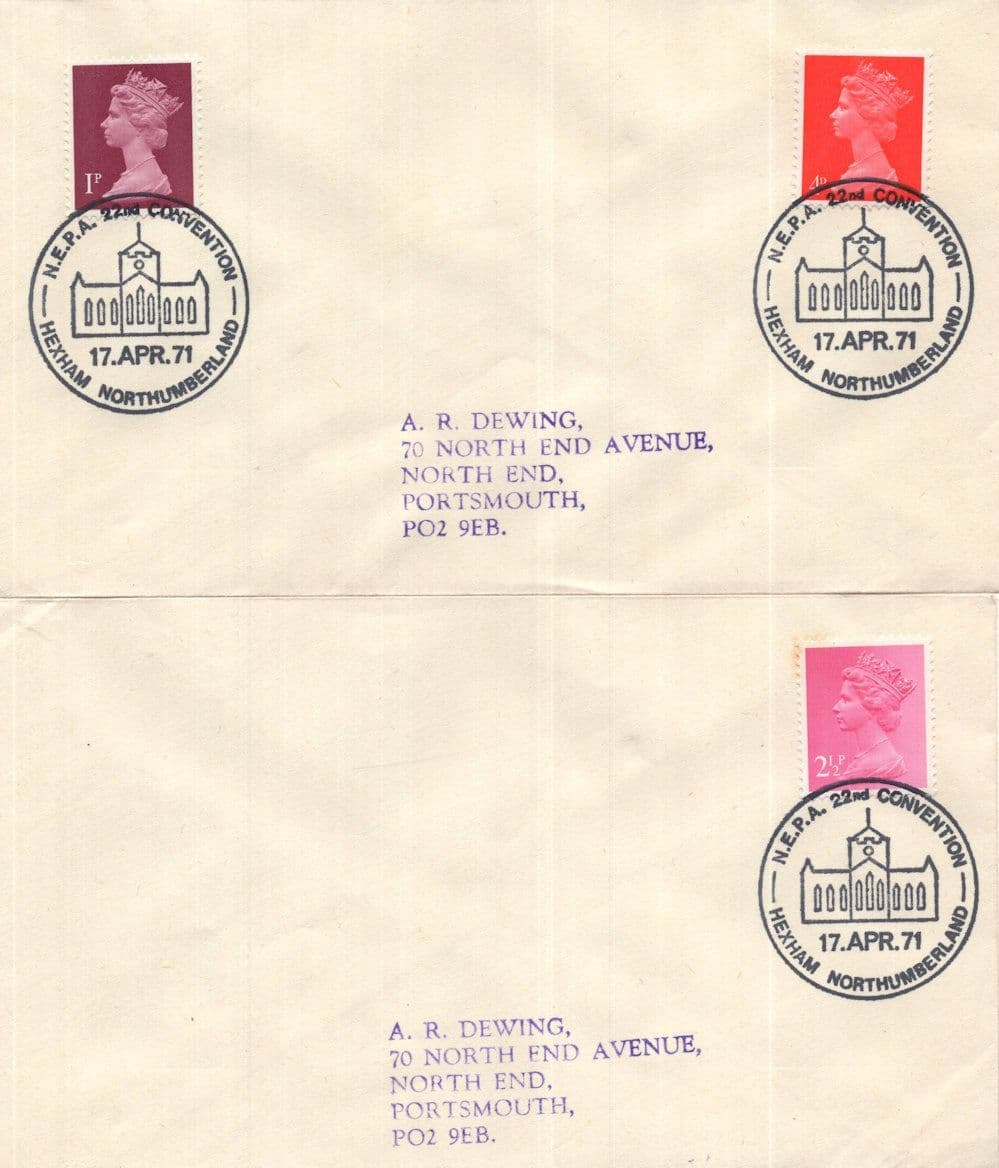 National Environment Policy Act 2x 1971 Hexham Northumberland Slogan