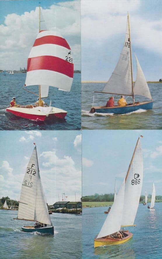 National Firefly Graduate Jumpahead GB Fourteen Sailing Ship 1970s 4x Postcard s