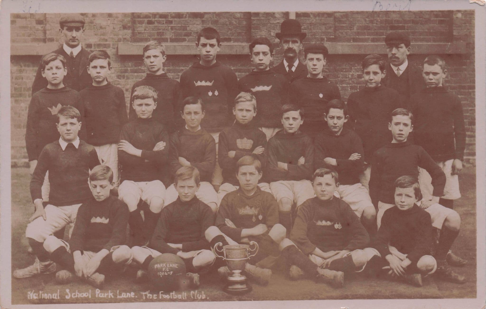 National School Park Lane Football Club Tottenham Youth RPC Postcard