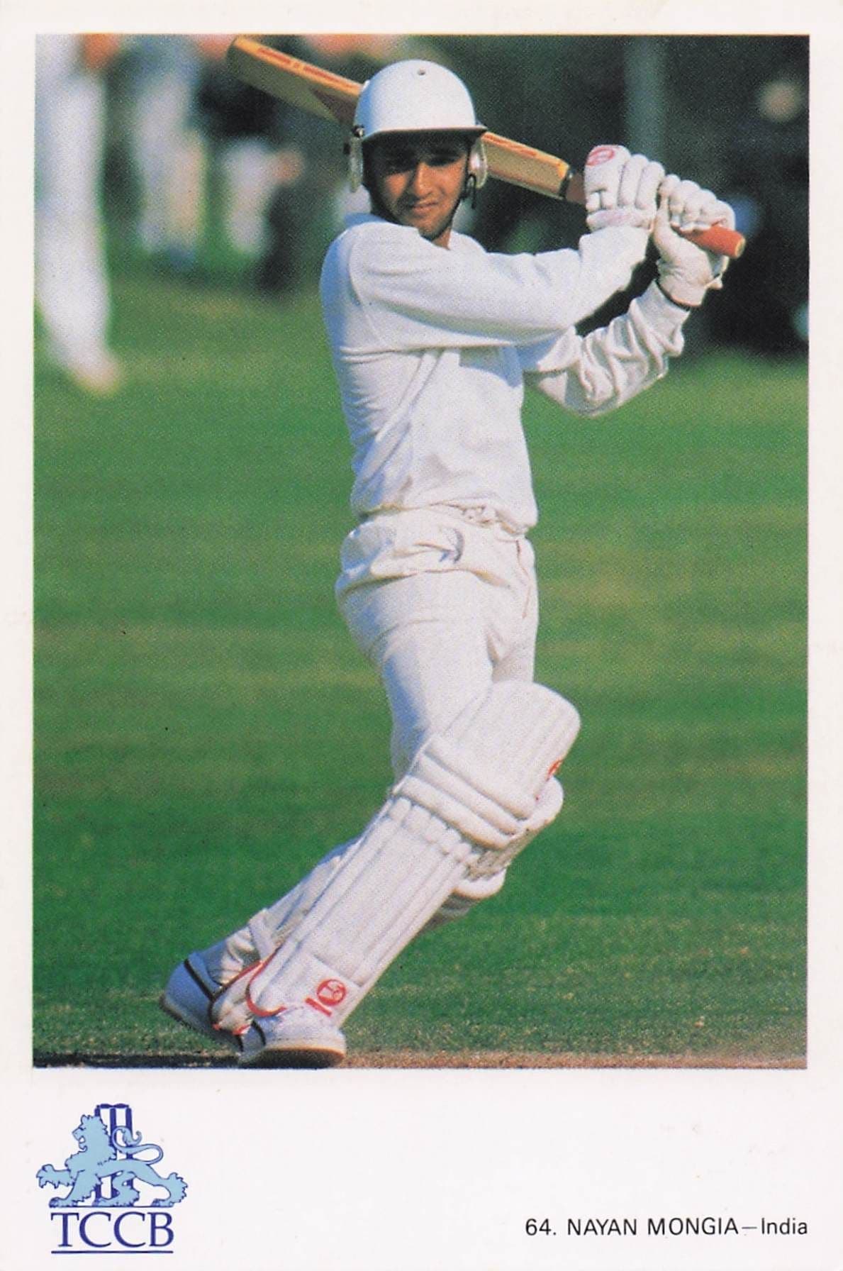 Navan Mongia India TCCB Classic Cricket Photo Postcard