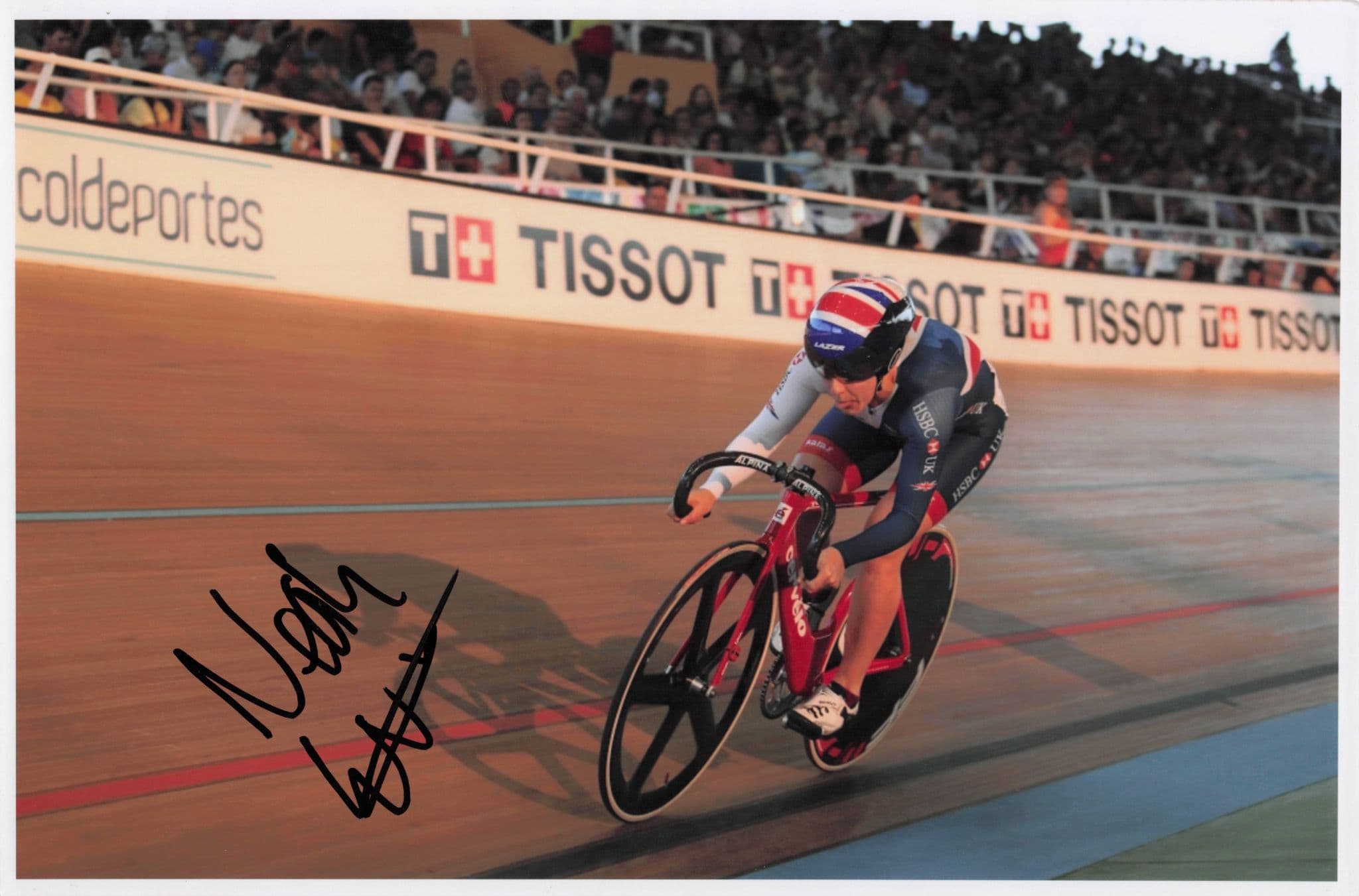 Neah Evans Scottish Cyclist Womens Cycling 12x8 Hand Signed Photo