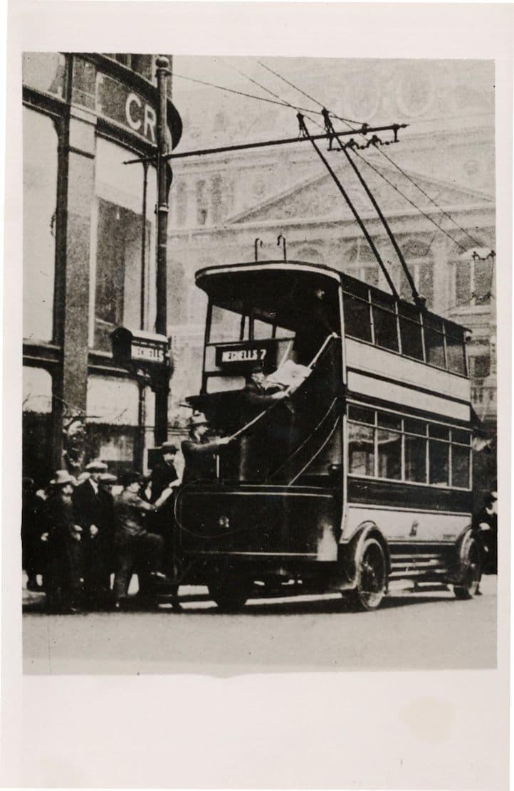 Nechells Bus Tram Antique Birmingham Dealer Old Photo