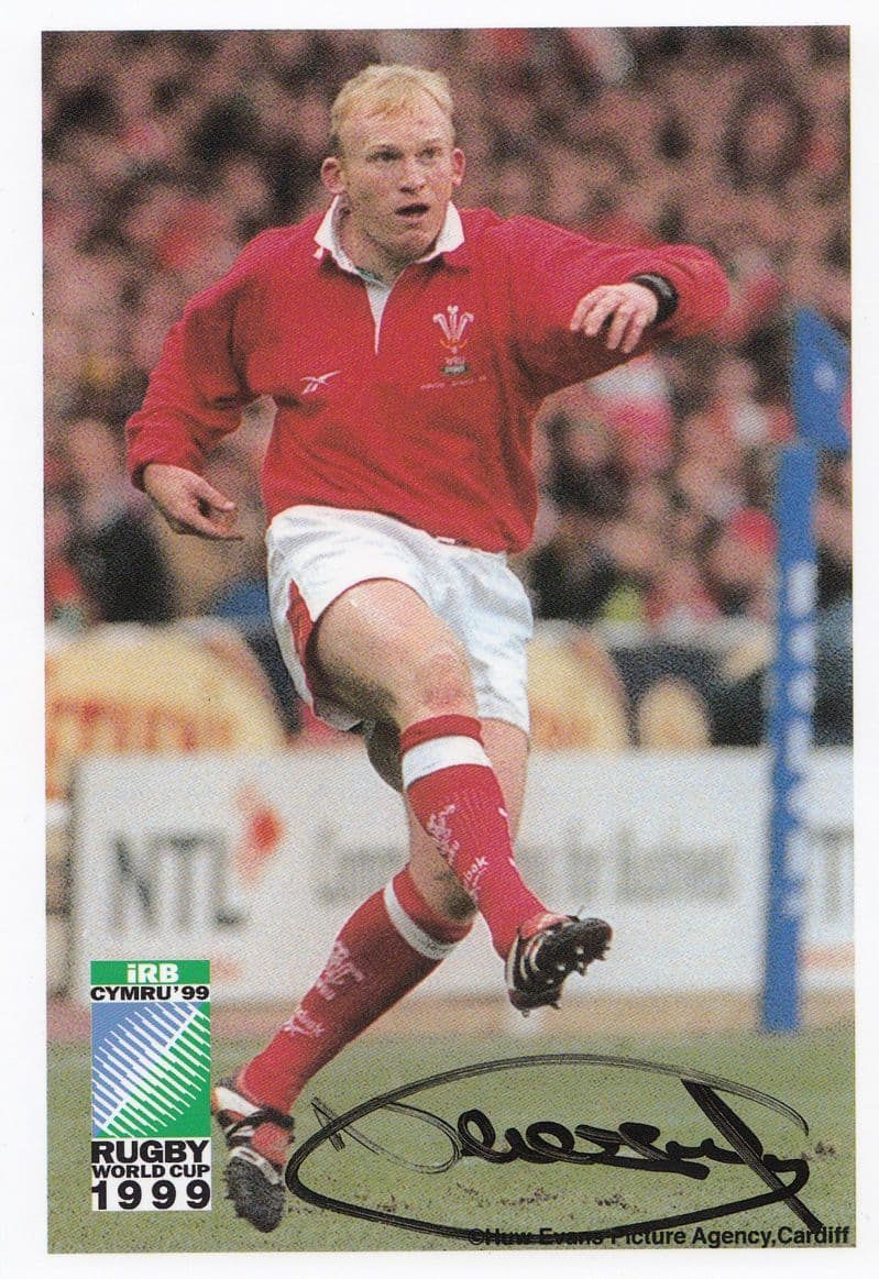 Neil Jenkins 1999 Rugby World Cup Souvenir Hand Signed Photo