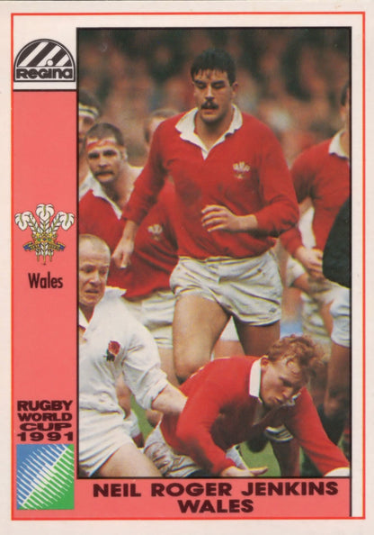 Neil Jenkins Wales Welsh Hand Signed Rugby 1991 World Cup Card Photo