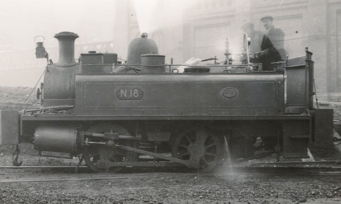 Neilson & Company No 18 Scottish Train at Gas Works Old RPC Postcard