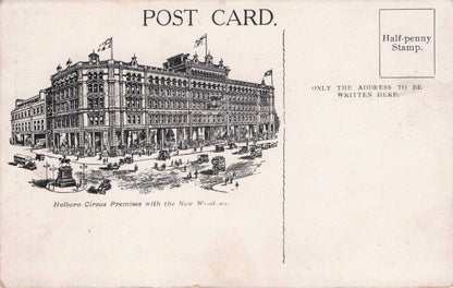 Nelson Holburn Circus Performing Baby Animal Bear London Antique Postcard
