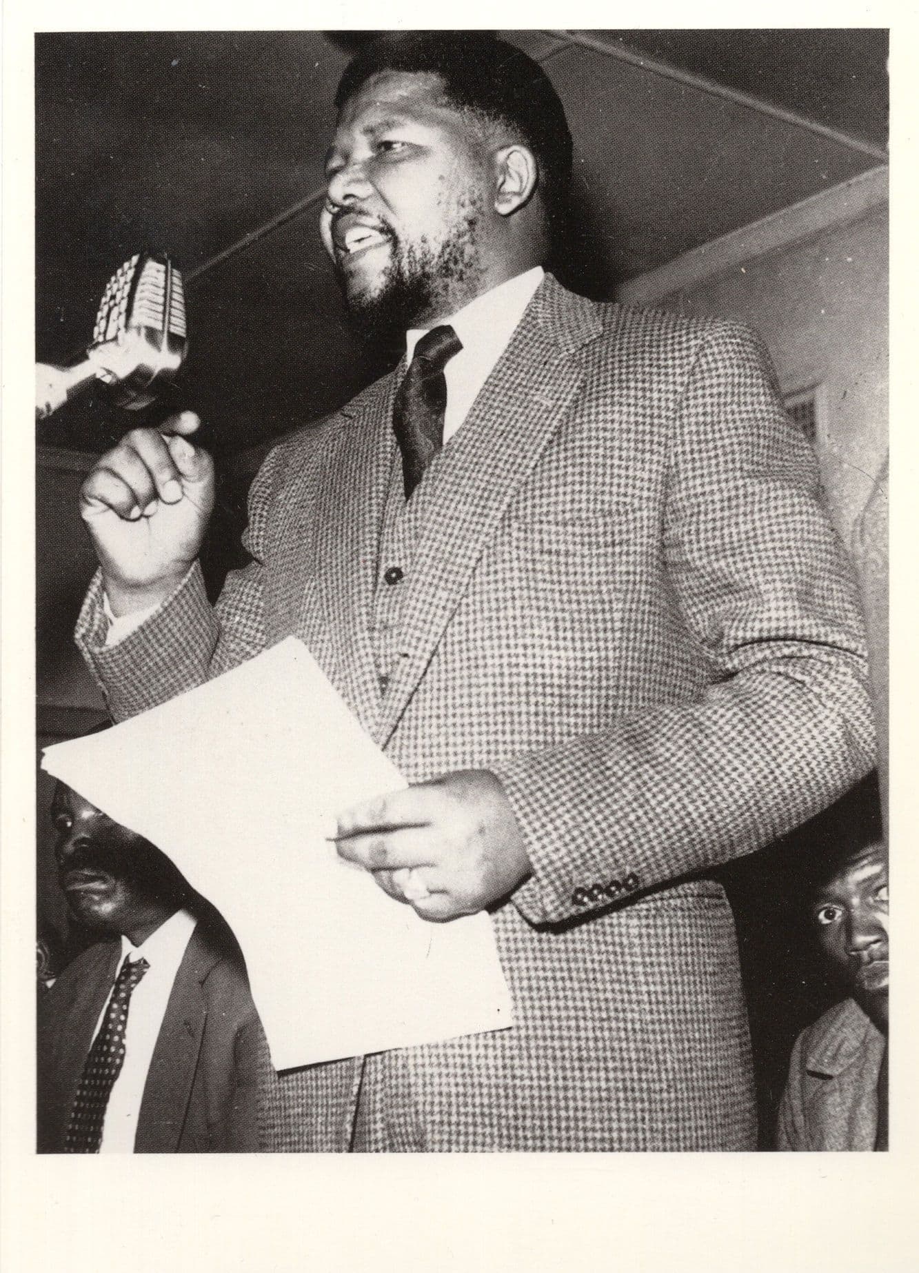 Nelson Mandela at All African Peoples Conference 1961 Photo Postcard