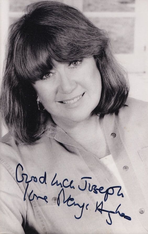 Nerys Hughes Vintage 1970s The Liver Birds Hand Signed Photo