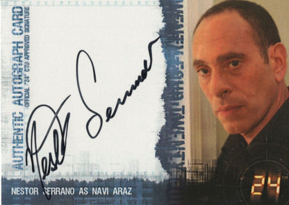 Nestor Serrano as Navi Araz 24 TV Show Hand Signed Photo Card