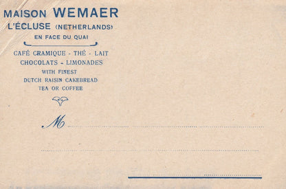 Netherlands; Maison Wemaer Shop L'Ecluse Lemonade Chocolate Old Postcard