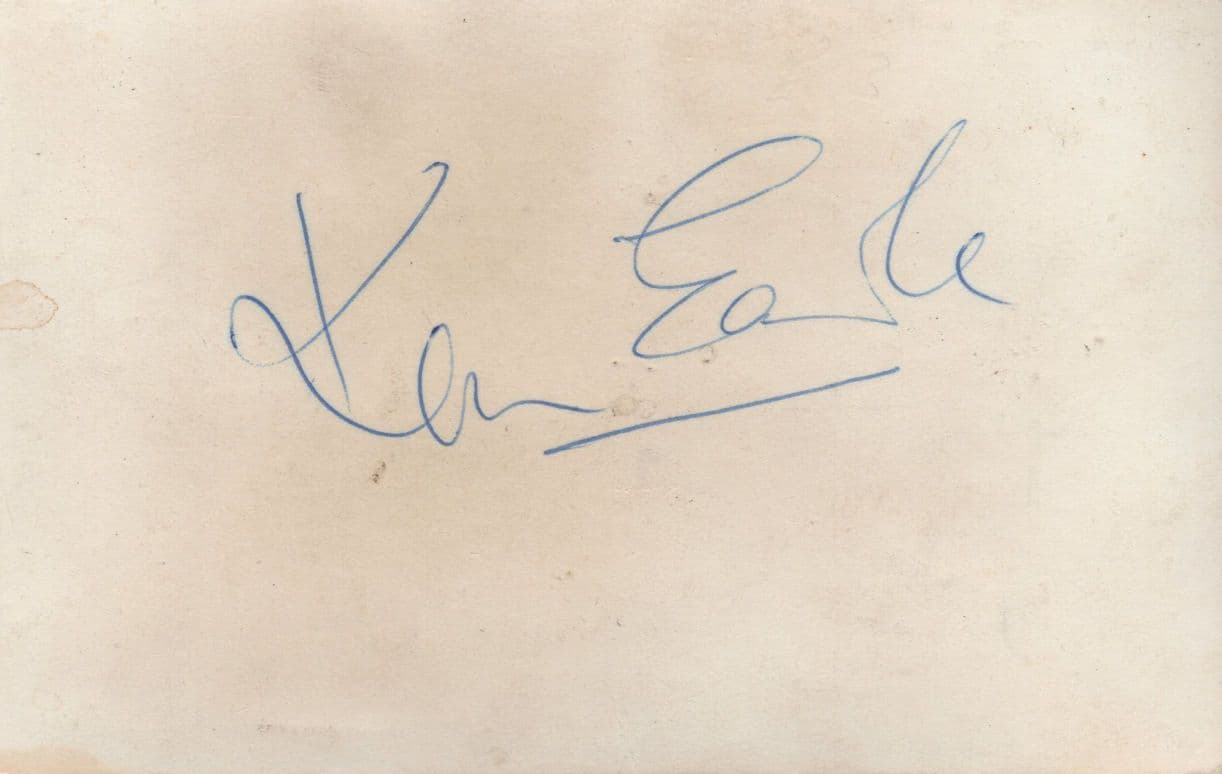 Neville Bishop Music Gang Live Great Yarmouth 1959 Hand Signed Postcard