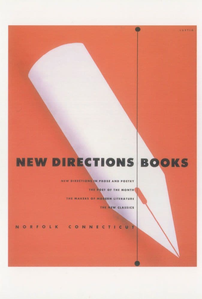 New Directions Book Alvin Lustig Norfolk Connecticut Postcard