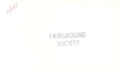 New Exhibition Fair Game Carousels Fairground Society PB Postcard Photo