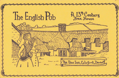 New Inn Pub Coleford Devon Rare Art Limited Edition 100 Postcard