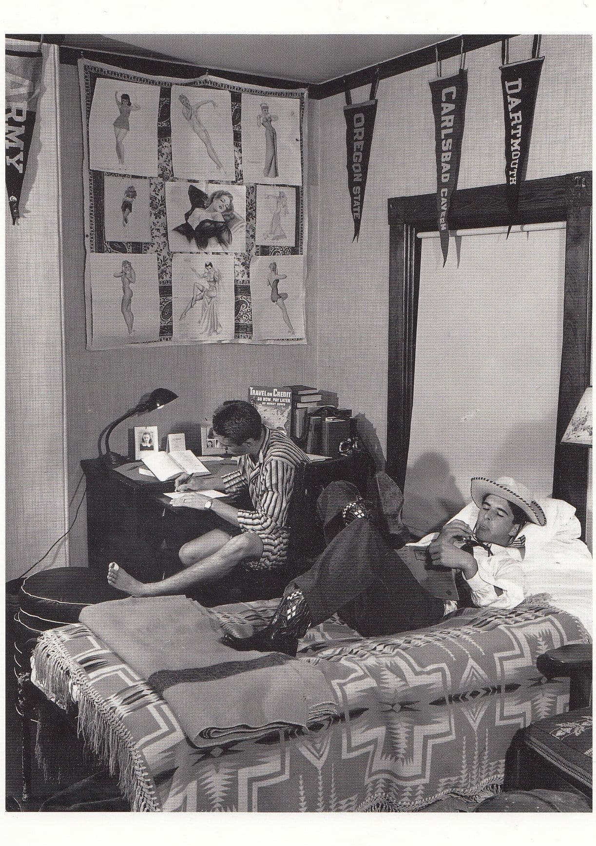 New Jersey School Dormitory In WW2 War Photo Postcard