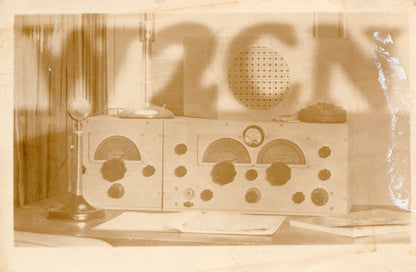 New Jersey USA Antique Radio War Military Transmitter RPC Postcard