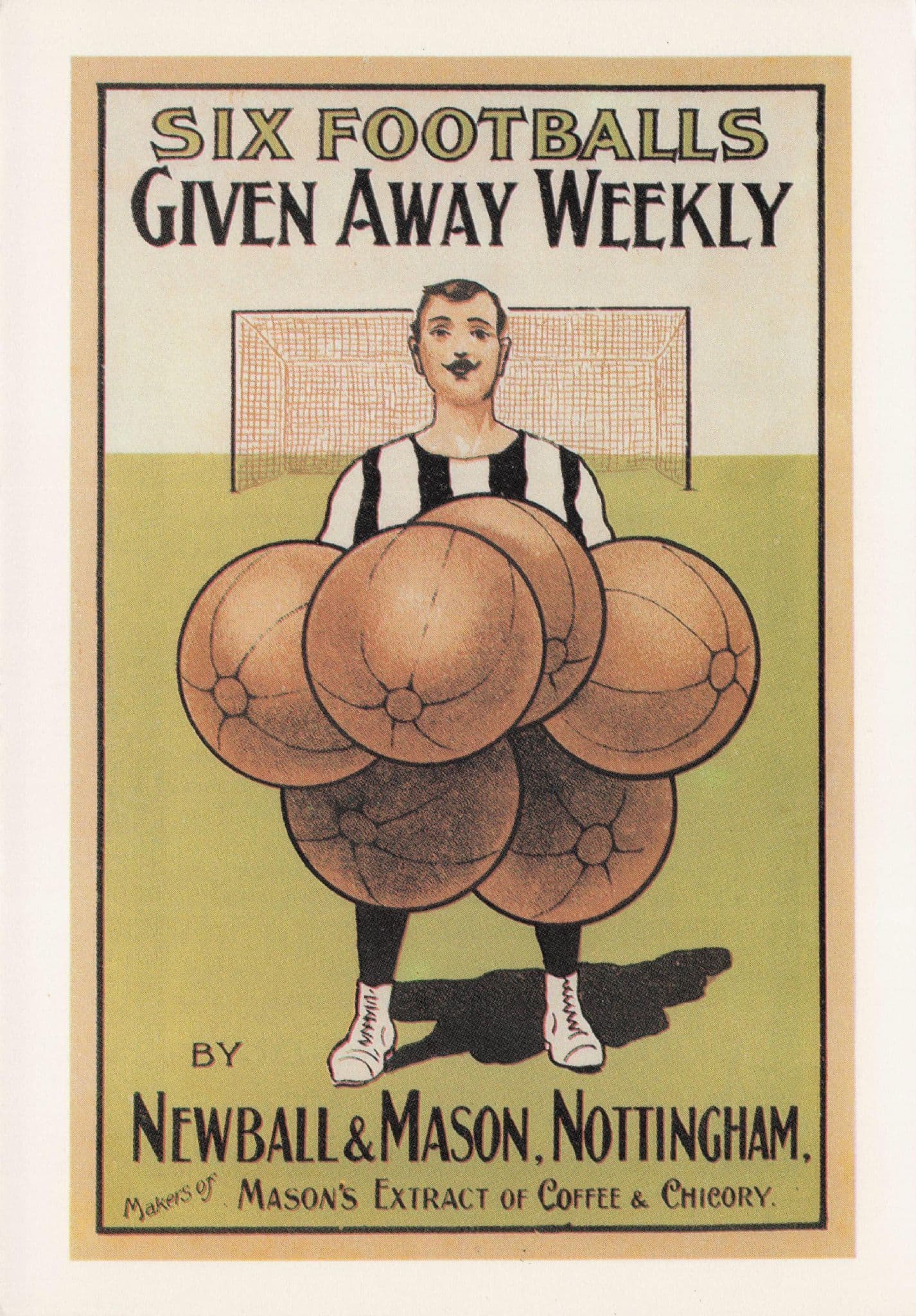 Newball & Mason Football Giveaway Nottingham Poster Postcard