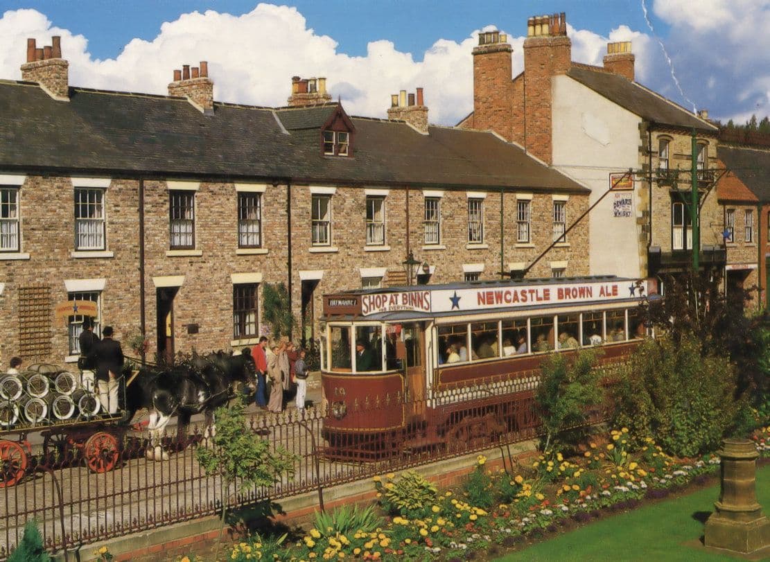 Newcastle Brown Ale Bus Tram Postcard