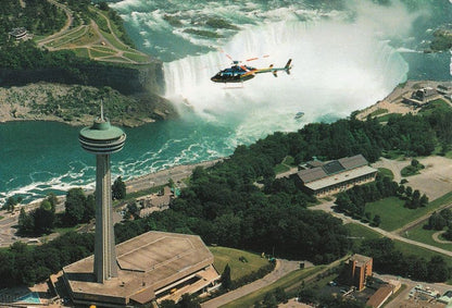 Niagara Helicopter Sent On Board From Cabin Upper Rapids Canada Postcard