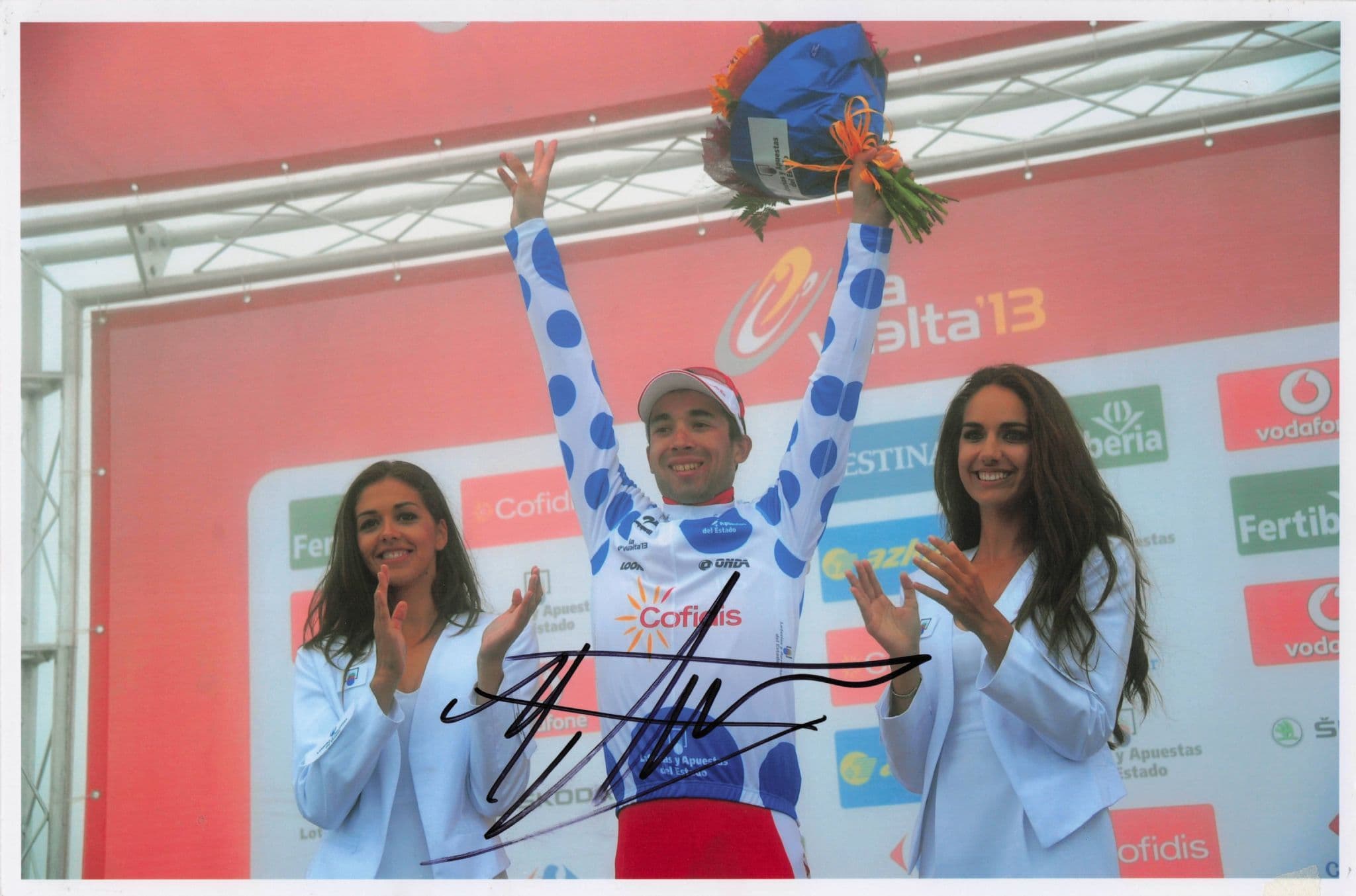 Nicholas Edet France Cycling 2013 Tour Of Spain 12x8 Hand Signed Photo