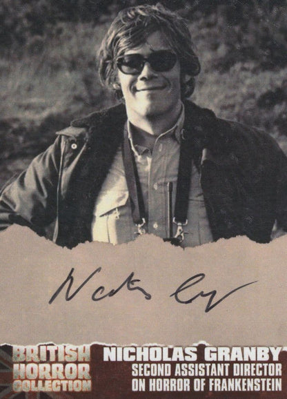 Nicholas Granby Horror Of Frankestein Hammer Film Hand Signed Card