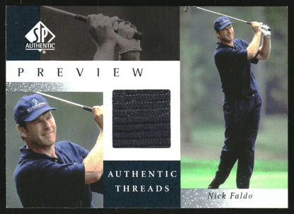 Nick Faldo 2001 Upper Deck Worn Shirt Golf Tour Rare Limited Threads Card