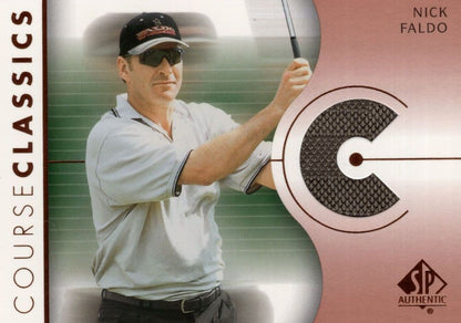 Nick Faldo Course Classics 2003 Authentic Worn PGA Tour Golf Shirt Card