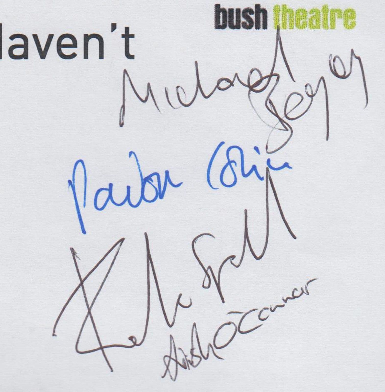 Nick Payne If There Is I Hav'nt Found It Yet Hand Signed Theatre Flyer