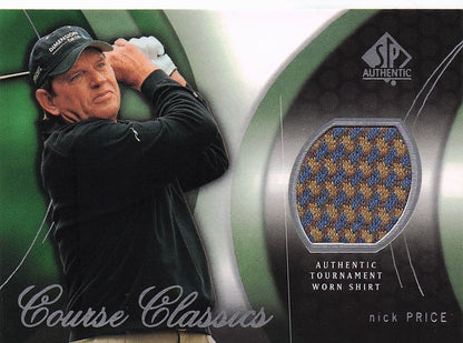 Nick Price Course Classics 2004 Authentic Tournament Upper Deck Golf Shirt Card
