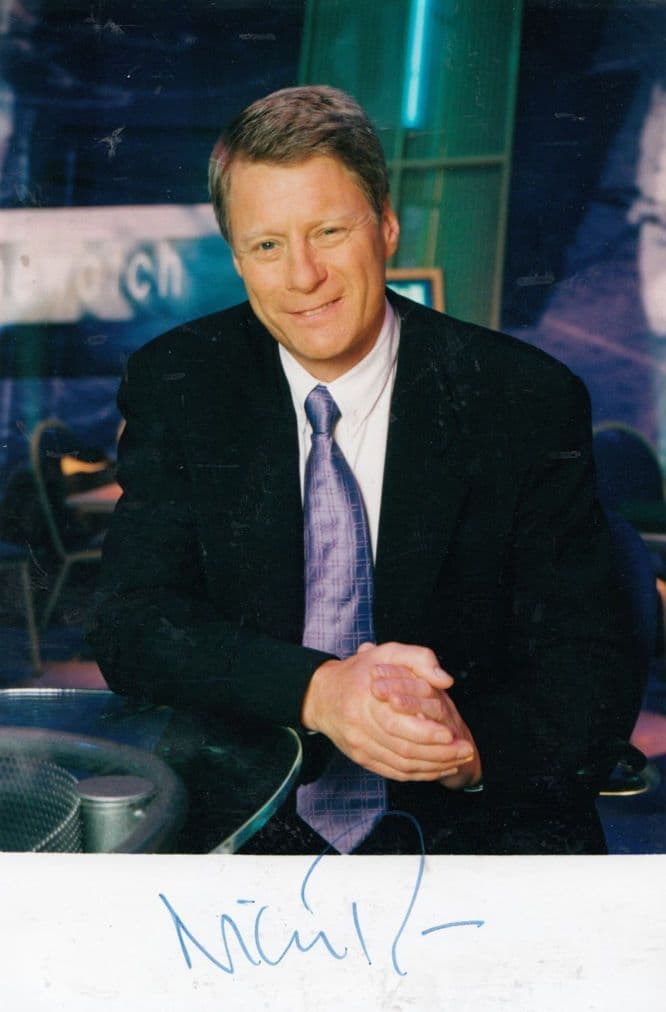 Nick Ross Crimewatch Crime News Reader BBC Cast Card Photo